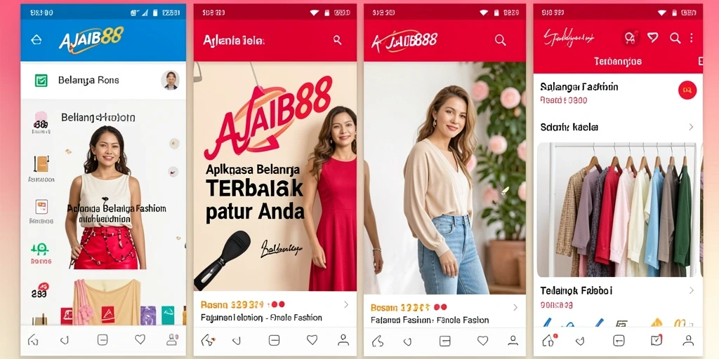 Tampilan antarmuka AJAIB88 dengan koleksi fashion menarik.