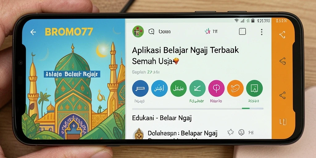 Antarmuka aplikasi BROMO77 yang ramah pengguna dan menarik.