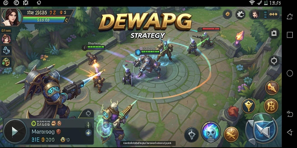 Antarmuka permainan DEWAPG yang strategis dan menarik.