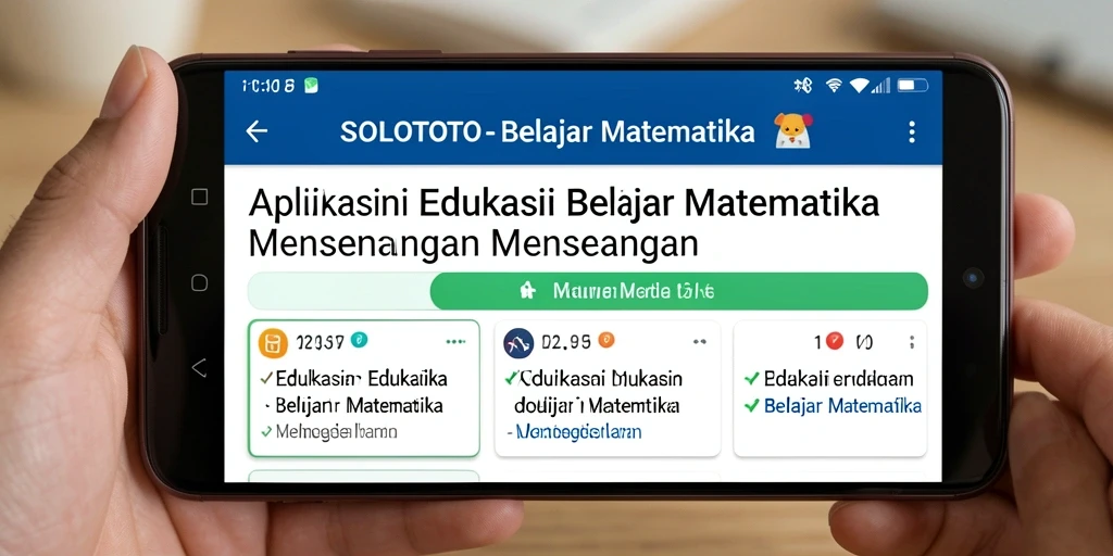 Tampilan antarmuka menarik dan interaktif dari SOLOTOTO untuk belajar matematika.