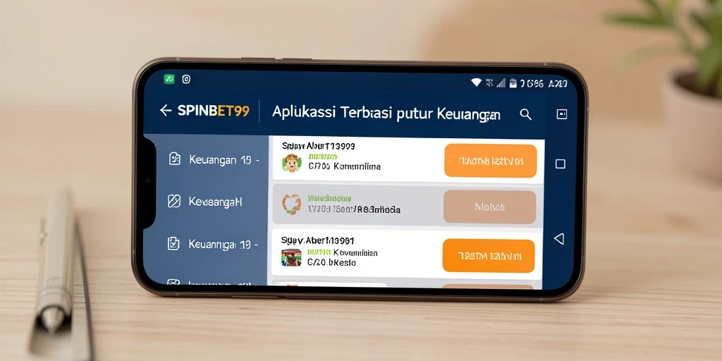 Tampilan antarmuka pengguna yang sederhana dan informatif dari SPINBET99.