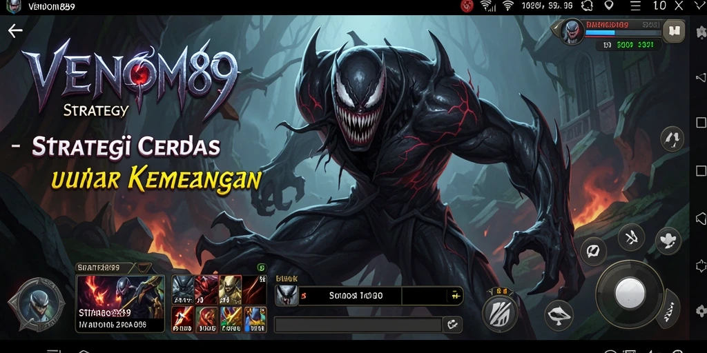 Tampilan antarmuka strategis dari game VENOM889 yang mendebarkan.
