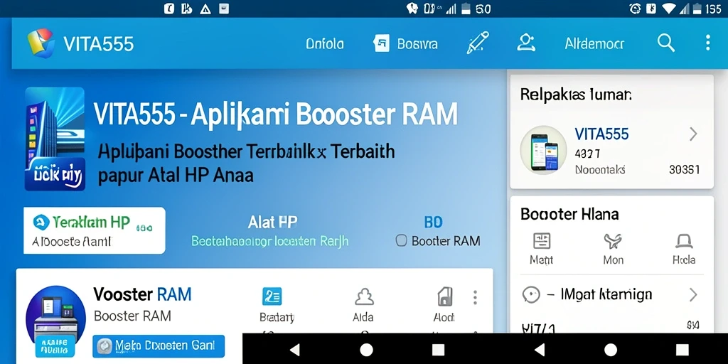 Tampilan antarmuka VITA555 yang ramah pengguna dan fungsional.