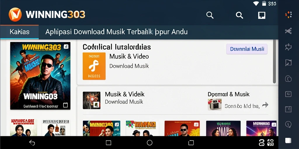Antarmuka WINNING303 yang ramah pengguna untuk Download Musik.